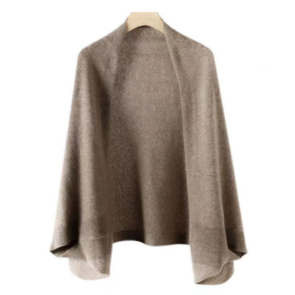 Gilet doux en faux cachemire à double écharpe