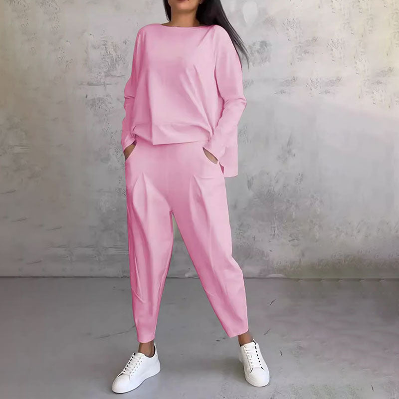 Ensemble de loisirs élégant pour femme, monochrome et moderne