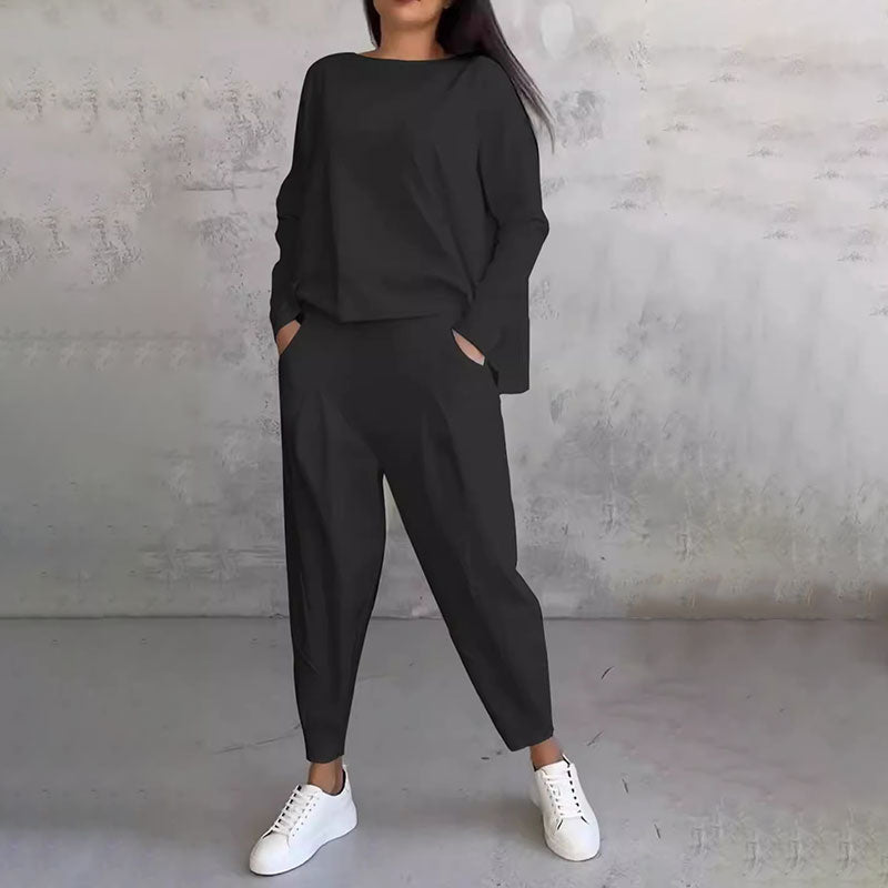 Ensemble de loisirs élégant pour femme, monochrome et moderne
