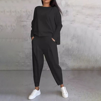 Ensemble de loisirs élégant pour femme, monochrome et moderne
