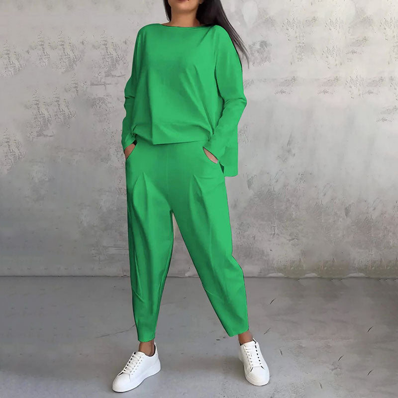 Ensemble de loisirs élégant pour femme, monochrome et moderne
