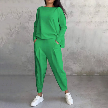 Ensemble de loisirs élégant pour femme, monochrome et moderne