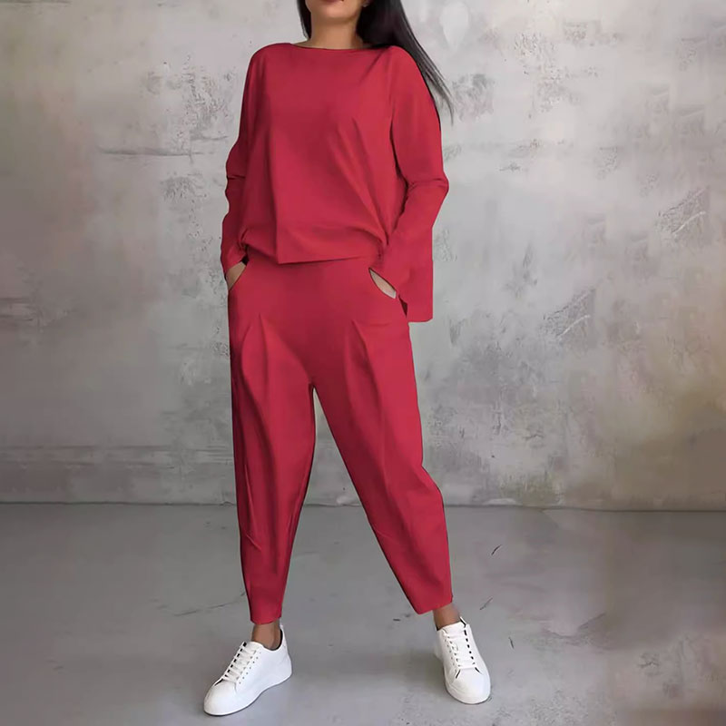 Ensemble de loisirs élégant pour femme, monochrome et moderne