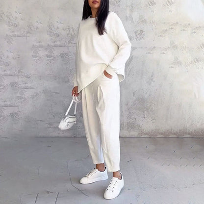 Ensemble de loisirs élégant pour femme, monochrome et moderne