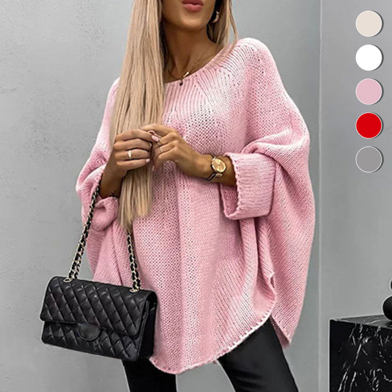 Mila – Damen Strickpullover Elegantes Design - IdealeKleiden