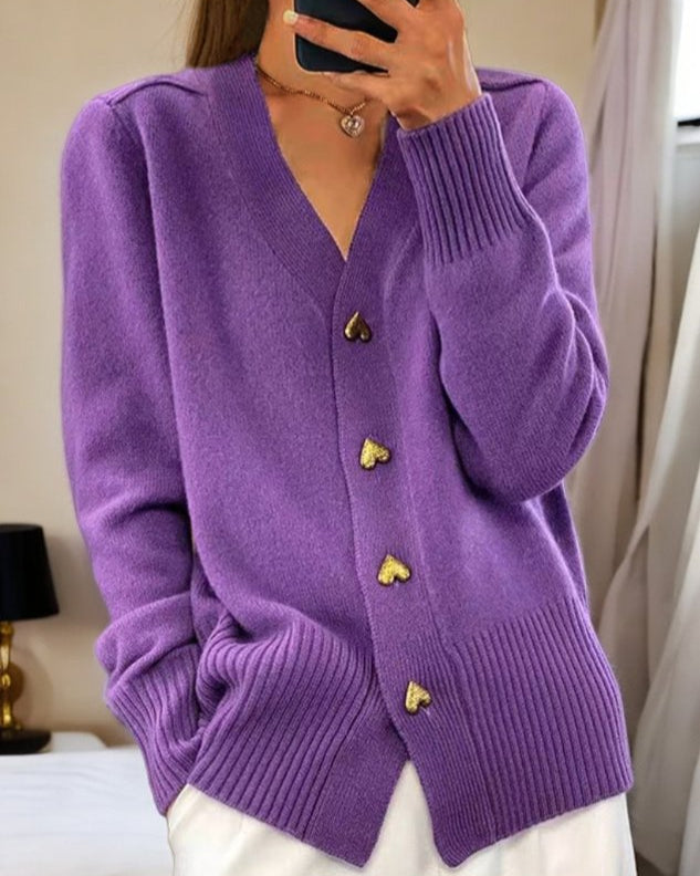 Cardigan en maille oversize ample pour femme