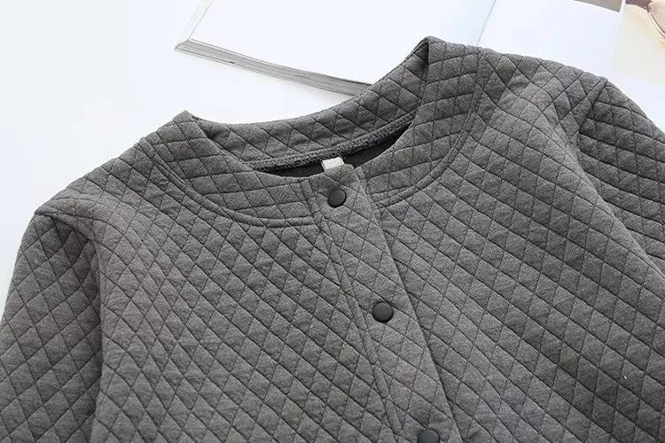 Übergröße Strickjacke Frühjahr Karomuster - IdealeKleiden