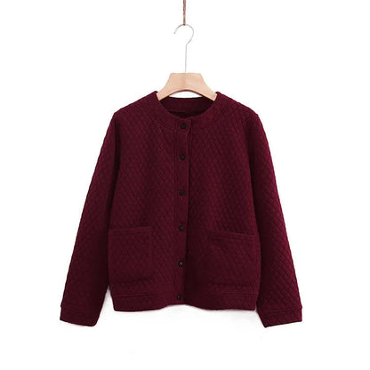 Gilet grande taille printemps à carreaux