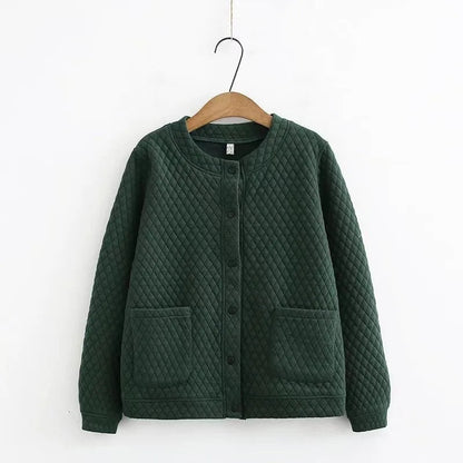 Gilet grande taille printemps à carreaux