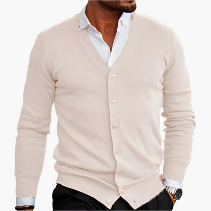 Cardigan chic col en V Élegance