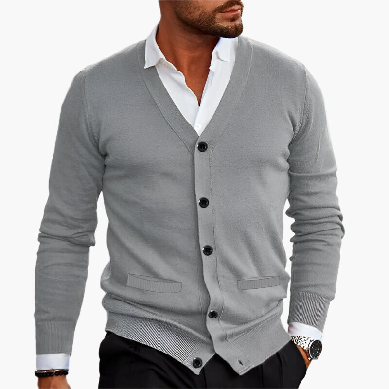 Cardigan chic col en V Élegance