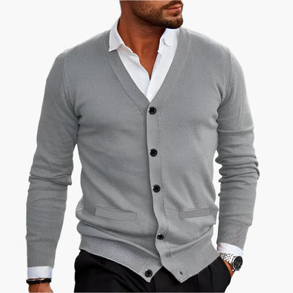 Cardigan chic col en V Élegance
