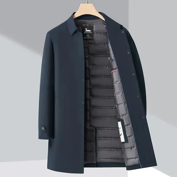 Herren Stehkragenjacke Einfarbig Modern Design - IdealeKleiden