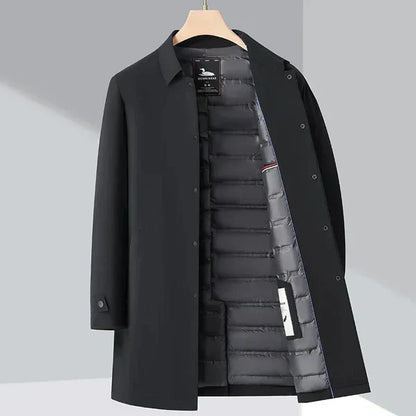 Veste col montant homme Couleur unie Design moderne