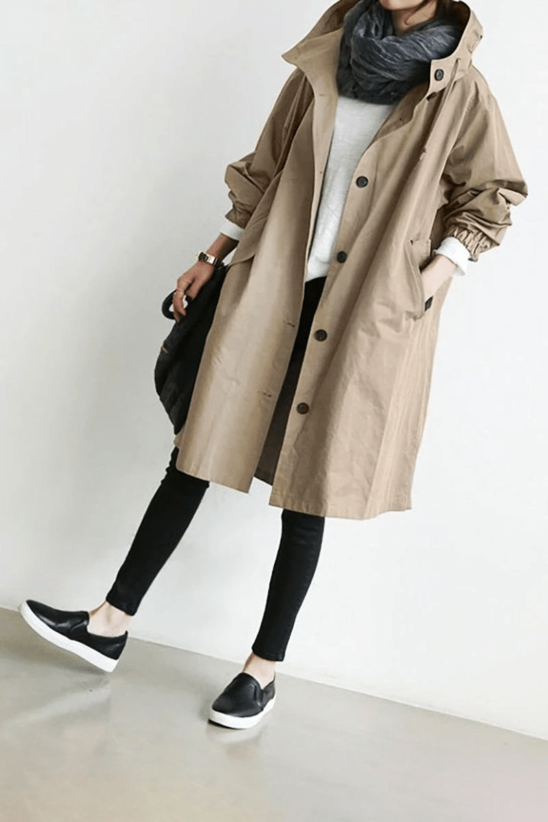 Veste coupe-vent femme à capuche