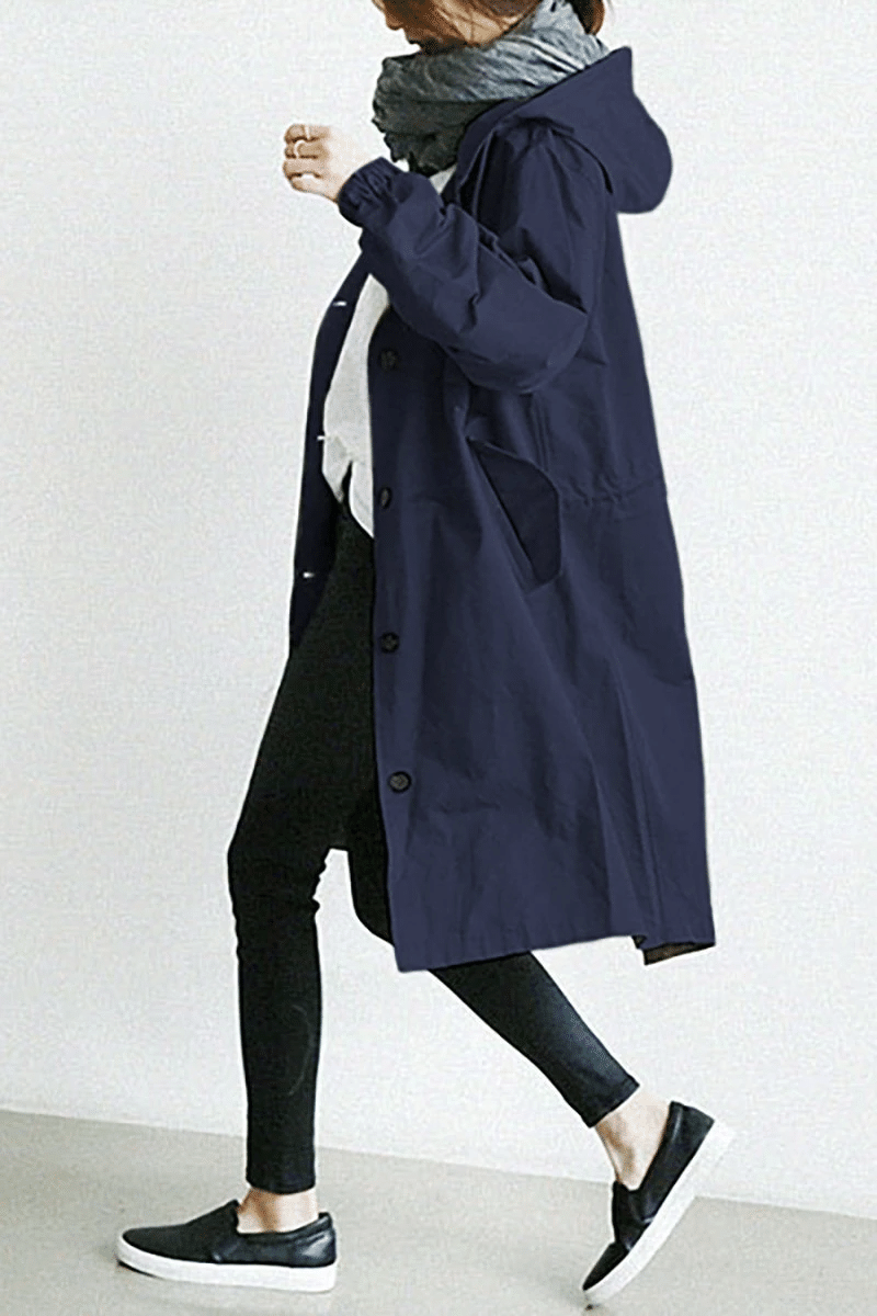 Veste coupe-vent femme à capuche