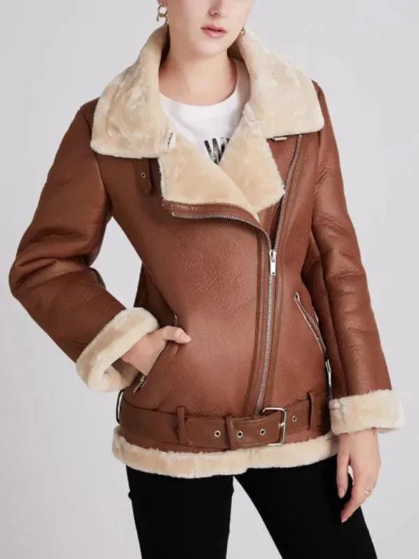 Manteau d'hiver streetwear style motard
