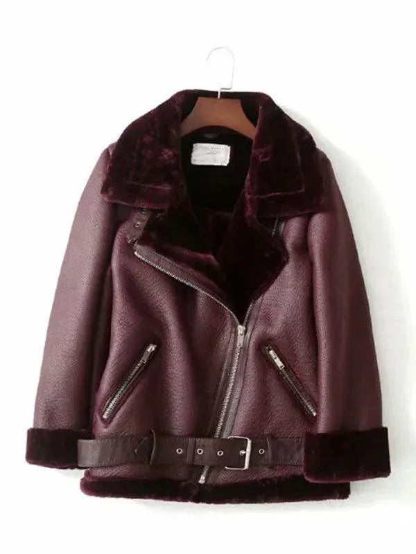 Manteau d'hiver streetwear style motard