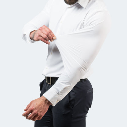 Chemise confortable en tissu stretch au design moderne