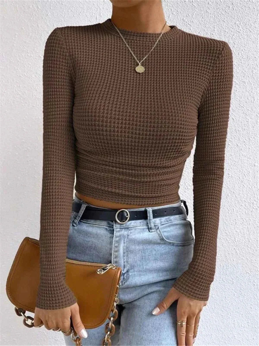 Pull tricot doux femme mode