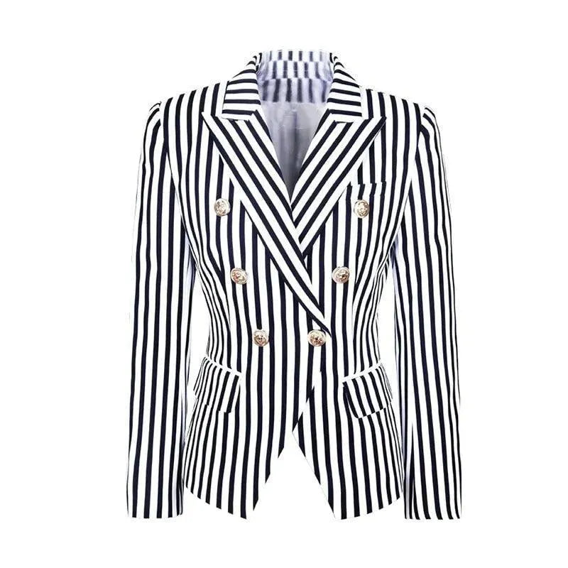 Blazer élégant rayé pour femme