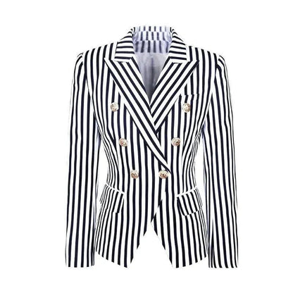 Blazer élégant rayé pour femme