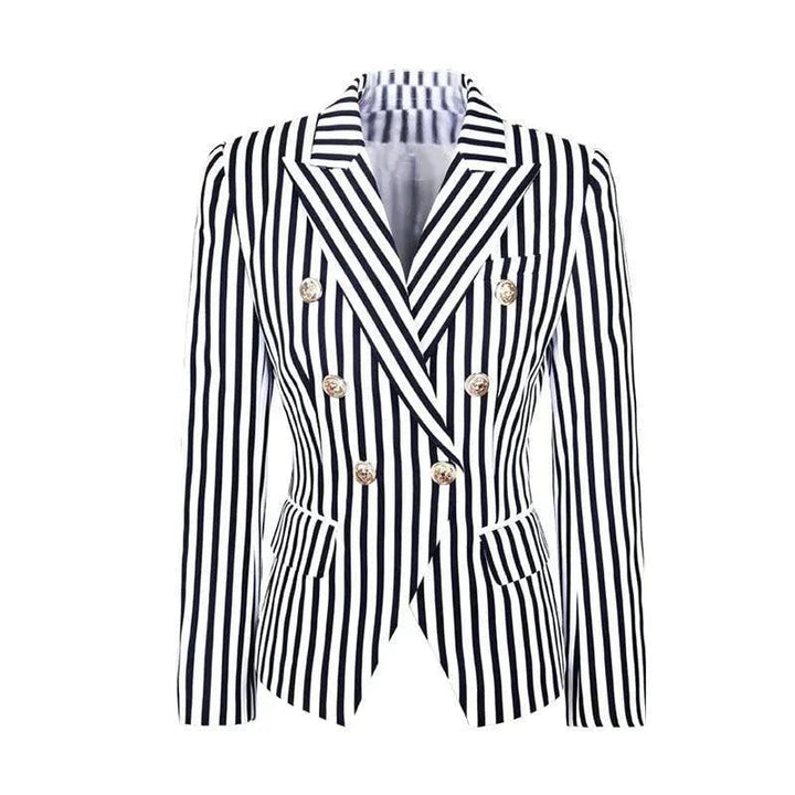 Blazer élégant rayé pour femme