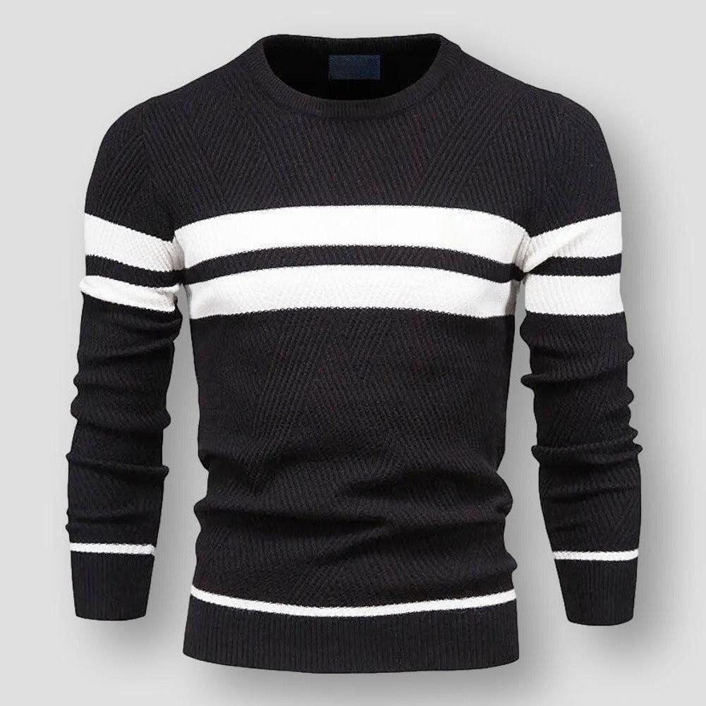 Pull homme stylé à rayures