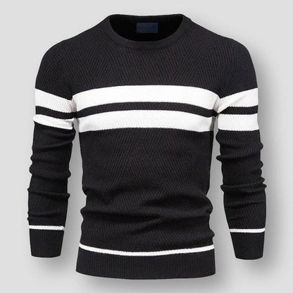 Pull homme stylé à rayures