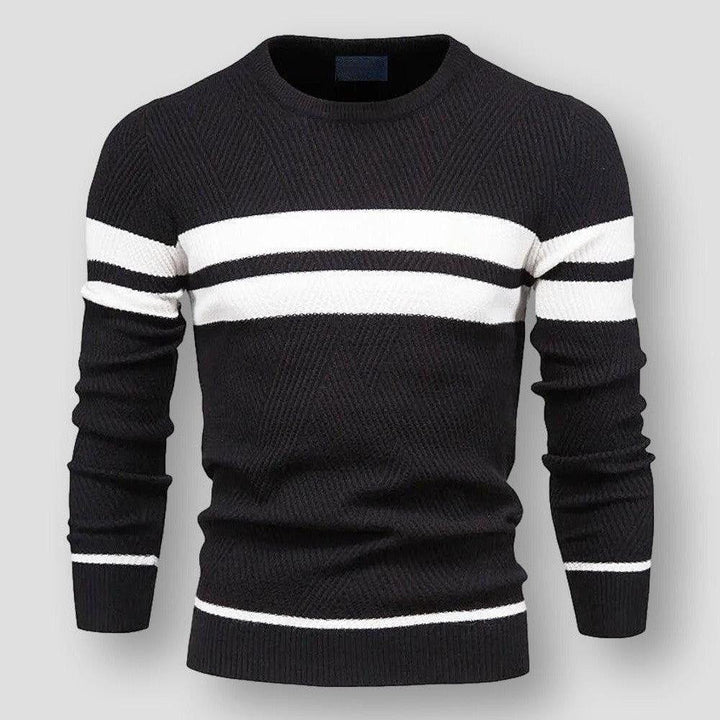 Pull homme stylé à rayures