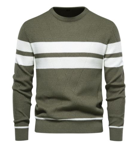 Pull homme stylé à rayures