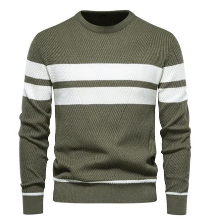 Pull homme stylé à rayures