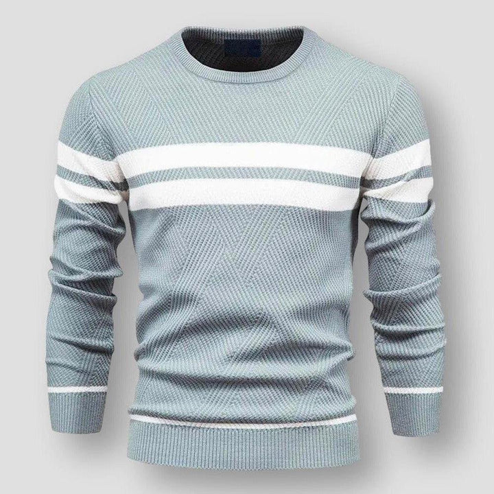 Pull homme stylé à rayures