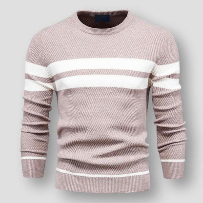 Pull homme stylé à rayures