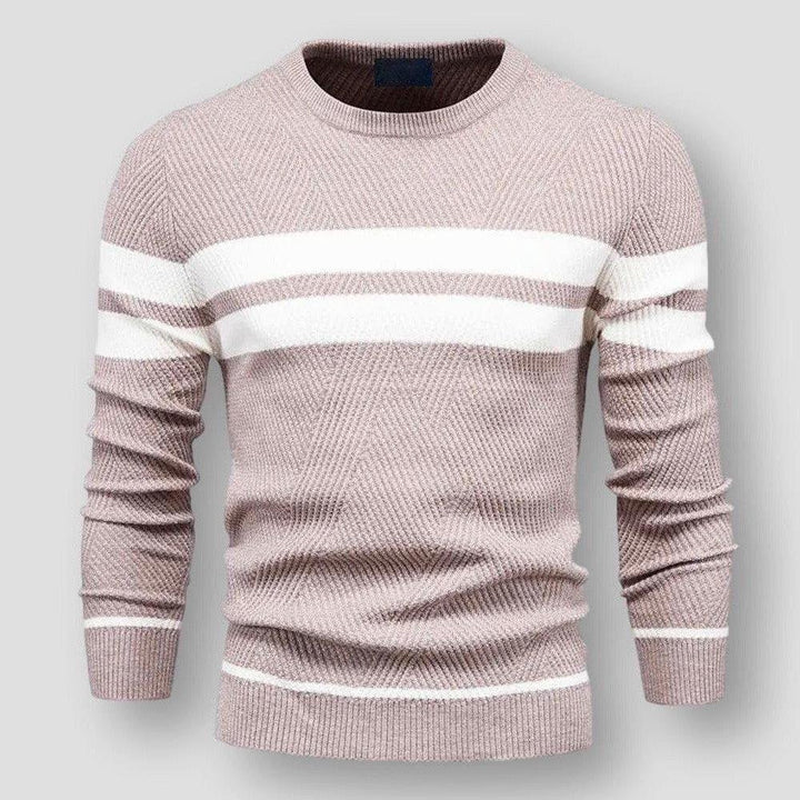 Pull homme stylé à rayures