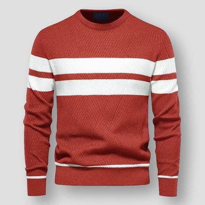 Pull homme stylé à rayures
