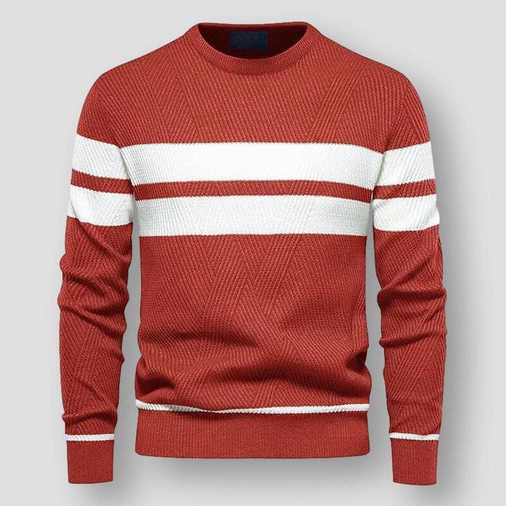 Pull homme stylé à rayures