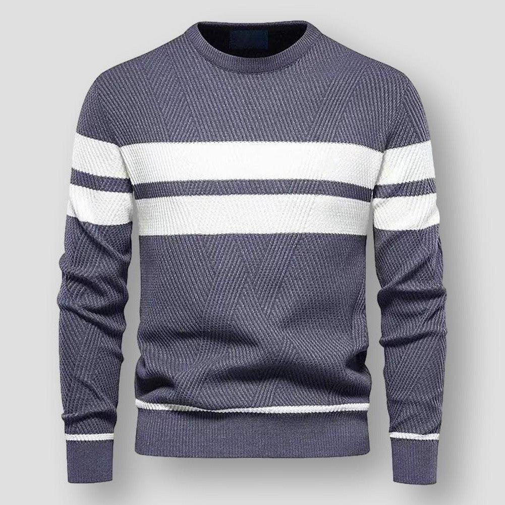Pull homme stylé à rayures