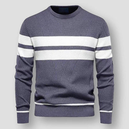 Pull homme stylé à rayures