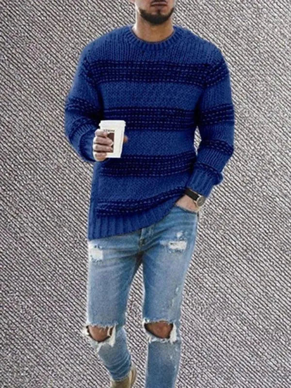Pull homme col rond moderne