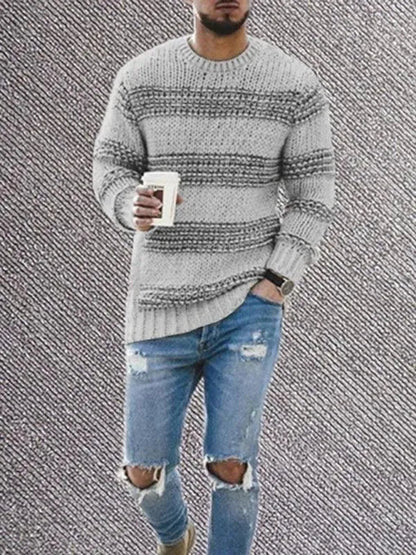 Pull homme col rond moderne