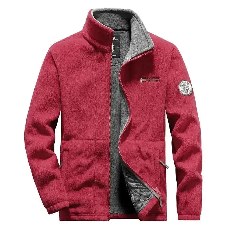 Veste élégante pour homme, polaire chaude, hiver