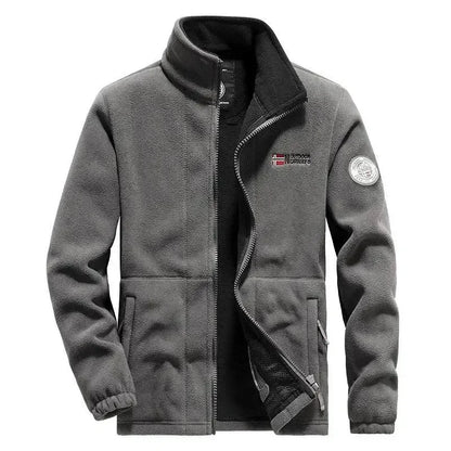 Veste élégante pour homme, polaire chaude, hiver