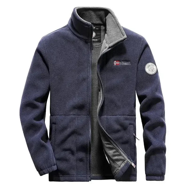 Veste élégante pour homme, polaire chaude, hiver
