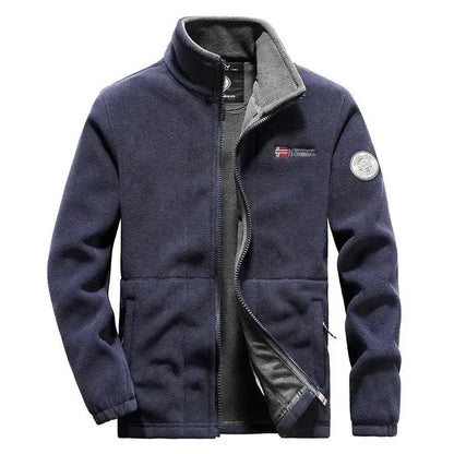 Veste élégante pour homme, polaire chaude, hiver