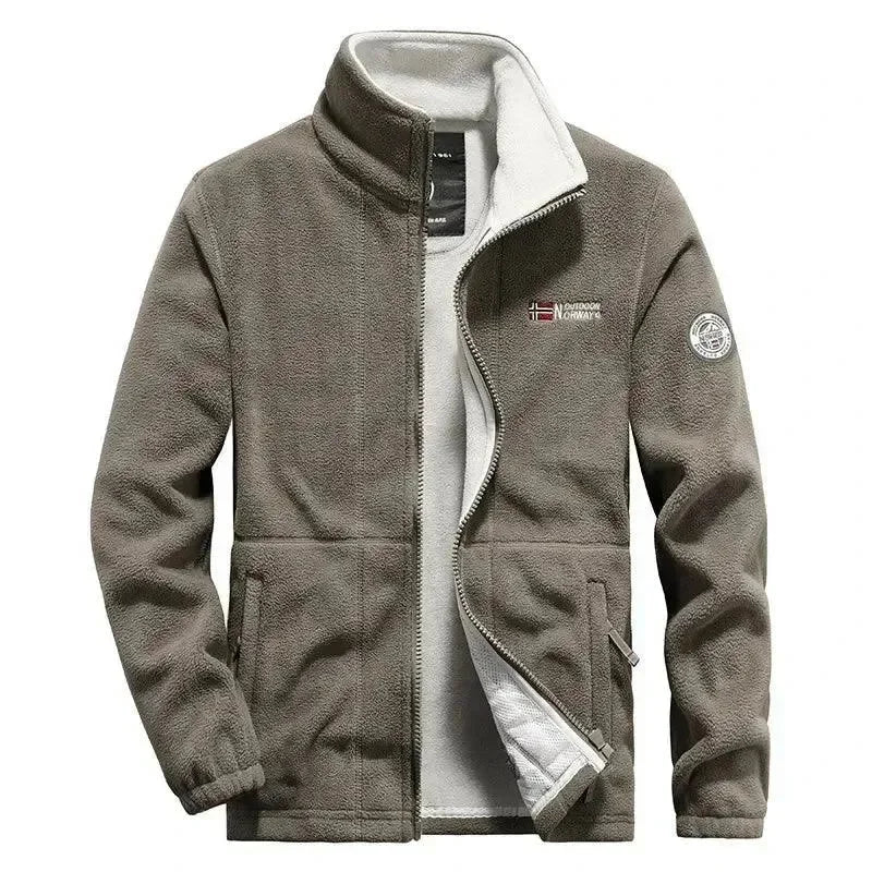 Veste élégante pour homme, polaire chaude, hiver