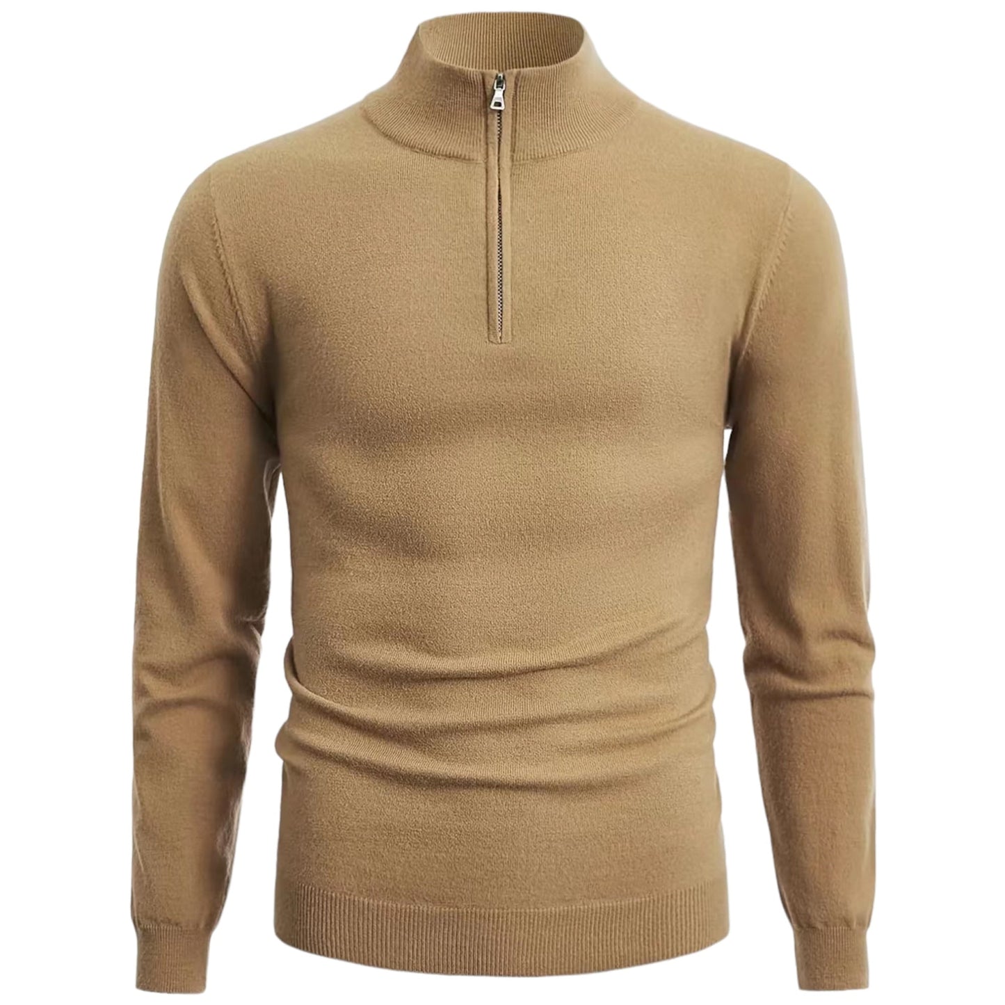 Pull homme stylé moderne demi-zippé