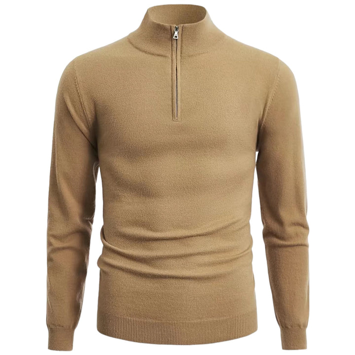 Pull homme stylé moderne demi-zippé