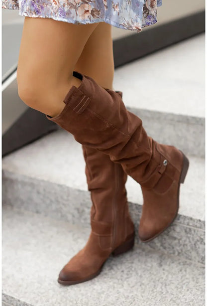 Bottes hautes élégantes pour femme Hiver