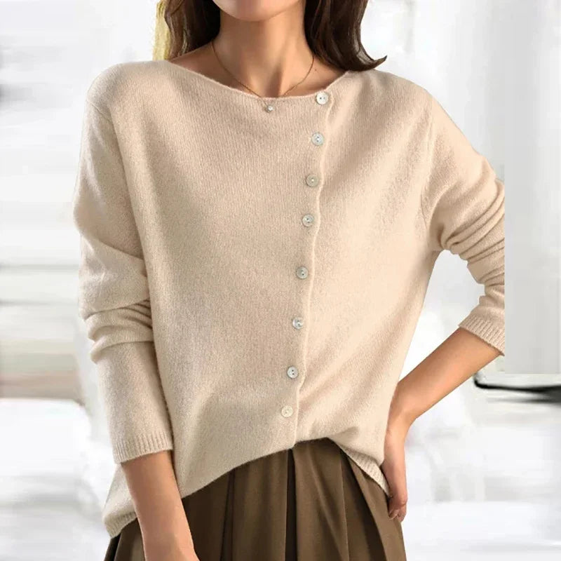 Pull-over élégant à carreaux pour femme